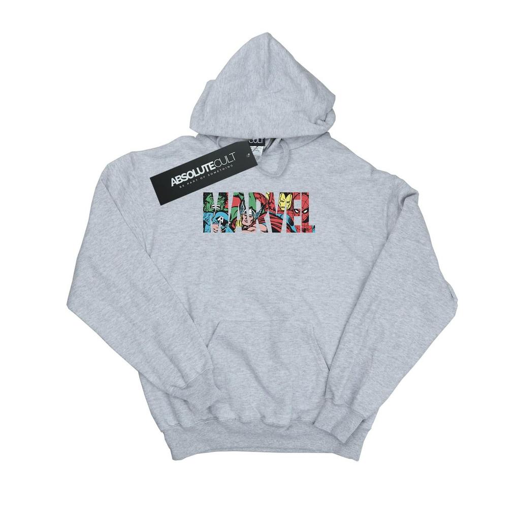 Marvel Comics Girls Logo Character Infill Hoodie