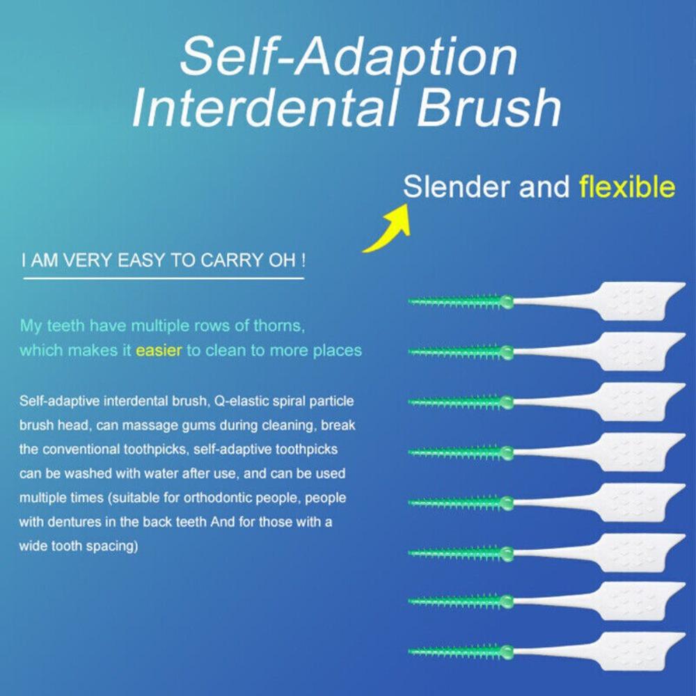 160 шт./коробка Массаж десен Силикагель Межзубная щетка Зубная щетка Зубная нить Очиститель зубов Унисекс