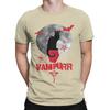 Vintage Halloween Scary Black Cat Horror Vampurr Men T Shirts Spooky Novelty Tee Shirt Short Sleeve O Neck T-Shirts Cotton Tops