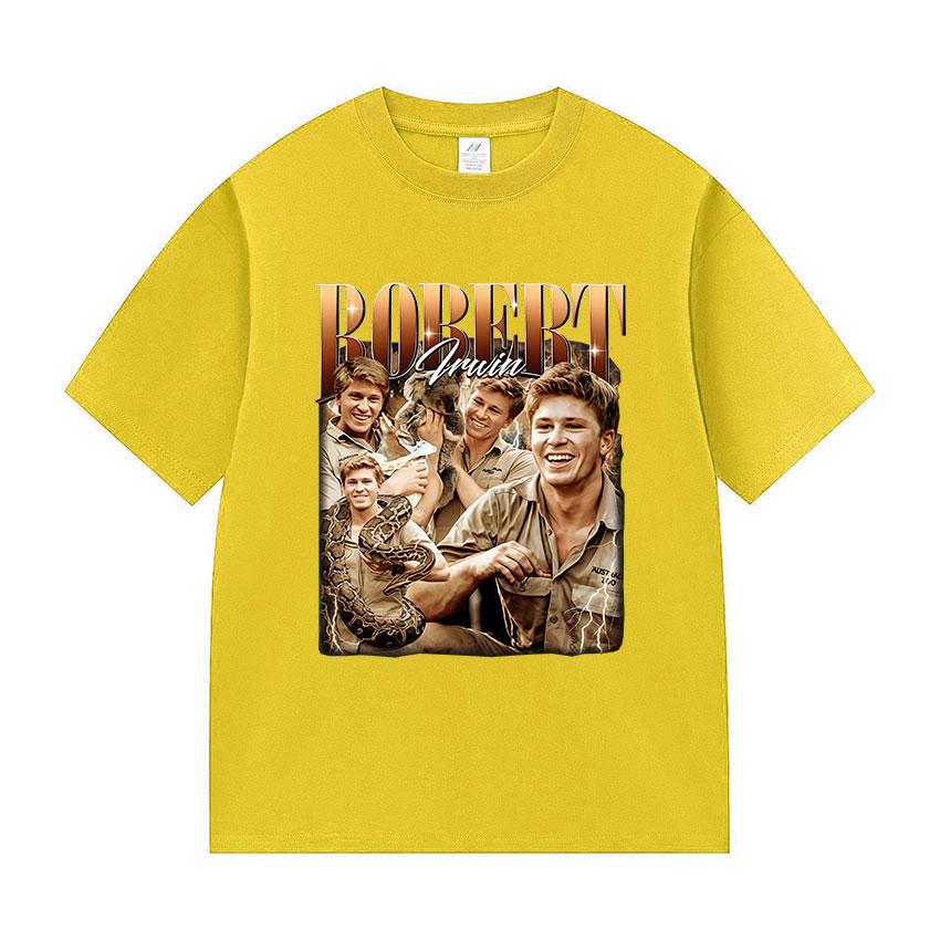 90s Retro Robert Irwin Graphic T Shirt Mens Classic Fashion Short Sleeve Tshirts Casual High Quality Cotton Tshirt Streetwear