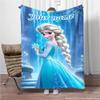 Персонализированное именное одеяло, Disney Cartoon Frozen Princess Elsa, теплые одеяла для взрослых и детей и удобные одеяла