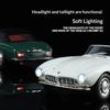 1/24 BMW 507 Металлическая модель автомобиля Звук и свет Simulation Металлический литой корпус Коллекционные игрушки Детские подарки Праздничное украшение