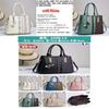 Chic Pu Fashion Handbag For Moms With Compartments And Color Block Design Ideal For Daily Use
