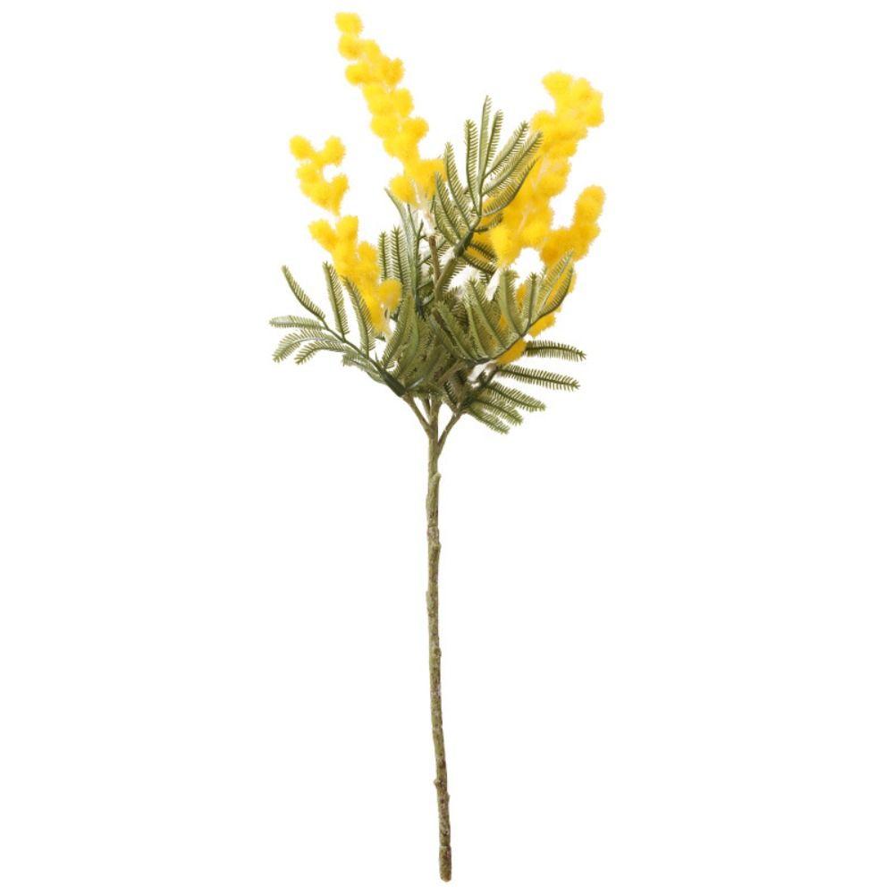 Table Cherry Mimosa For Home Decor Spray Fake Flower Artificial Plant Artificial Flower Fake Acacia