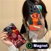 Вечное Лето Алиса Стеклянный Чехол для Телефона MagSafe для iPhone 17 16 15 14 13 12 11 Air Pro Max Plus Mini Цветной Чехол