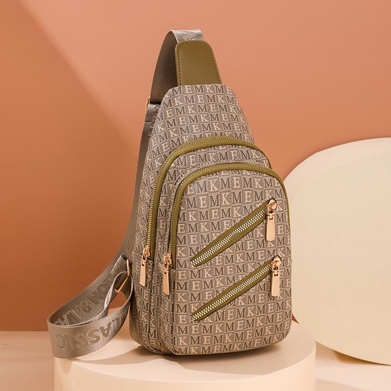 Нагрудная сумка Женская сумка через плечо Дорожная сумка на одно плечо из мягкой кожи