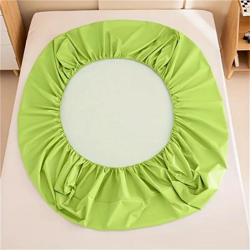 1 шт. однотонная простыня на резинке, водонепроницаемый наматрасник, простыня с глубоким карманом, мягкое, удобное и прочное постельное белье, полная обертка 360°