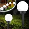 Solar Light Circular Ball White LED  Light Courtyard Garden  Outdoor Solar  Light