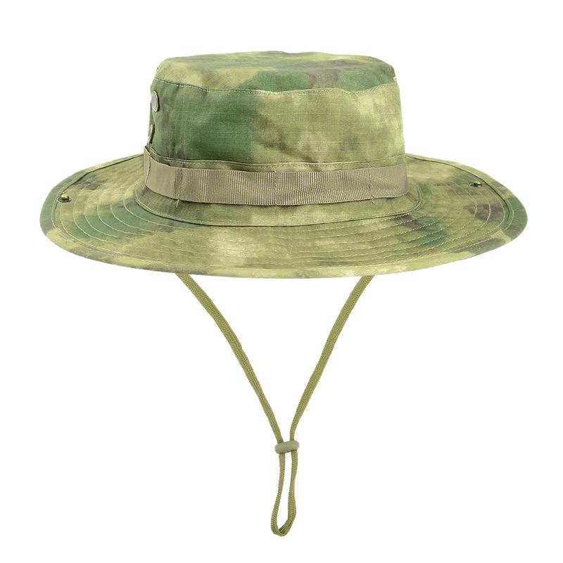 Men's Camouflage Boonie Hat - Tactical Sun Protection for Outdoor Hiking & Fishing
