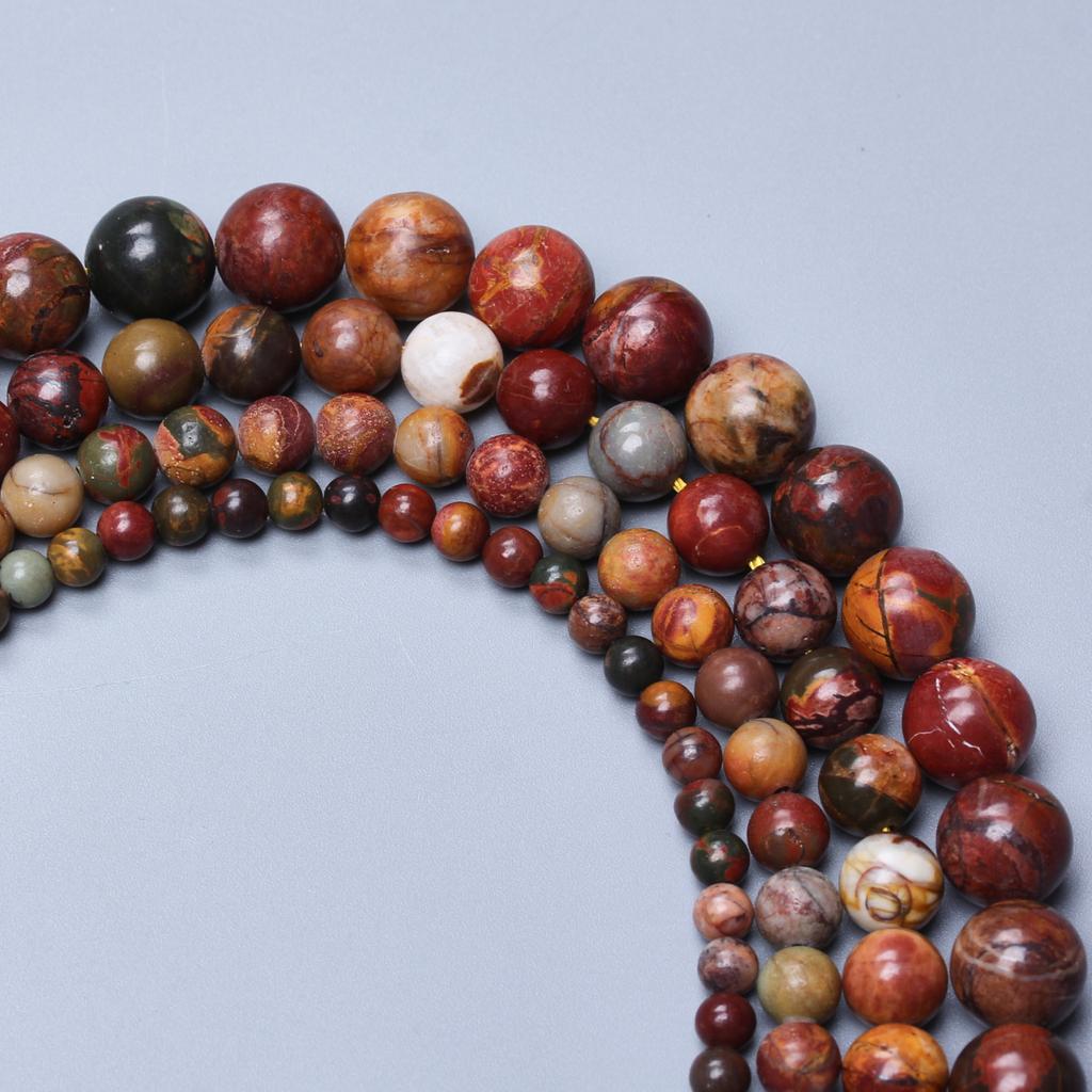 20/30/40 шт. 4/6/8/10 мм для изготовления ювелирных изделий своими руками, подвески, ожерелья, большое количество, бусины Пикассо из яшмы из натурального камня, нежные ювелирные аксессуары