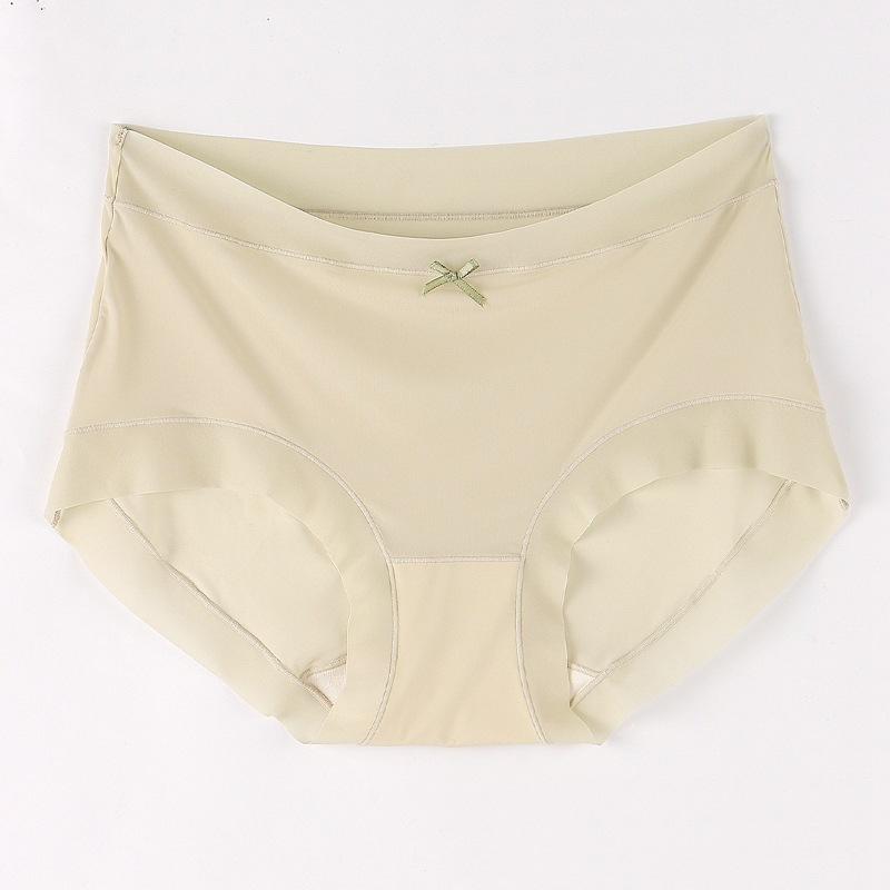 Ice Silk Underwear Women's Summer Thin 5A Anti-bacterial Non-trace Sexy Briefs