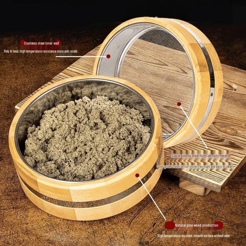 Портативная имбирная мокса-коробка с крышкой, бамбуковое устройство с мокса-шерстью для домашней терапии