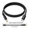 PVC Type C to DC5.5mm Chargers Cord Supporting 65W Fast Charge For Enhances Longevity And Portable Use