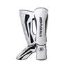 1 Pair High-Quality PU Leather Boxing Shin Guards Ankle Protector MMA Muay Thai Training Leg Warmers Light Kicking Shin Pads 1