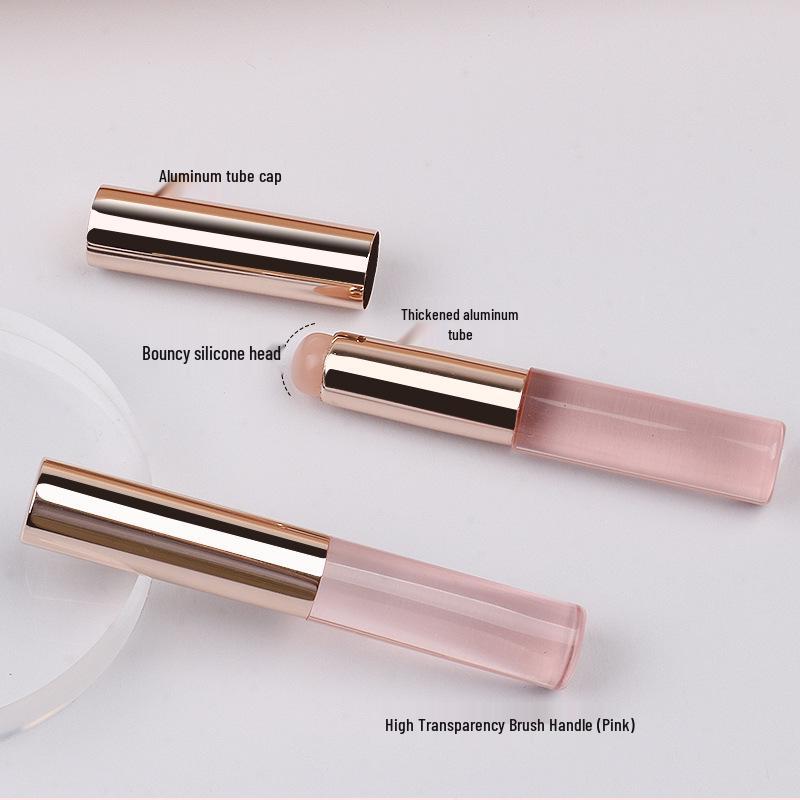 Прозрачная силиконовая кисть для губ с крышкой - Портативный инструмент для растушевки помады и бальзама