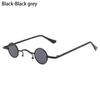 Retro Hip Hop Metal Frame Shades Punk Sun Glasses Small Round Sunglasses