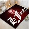 F95 La Familia Gothic Text Logo Print Area Rug, Non Slip Soft Floor Mat Football Fan Living Room Bedroom Carpet