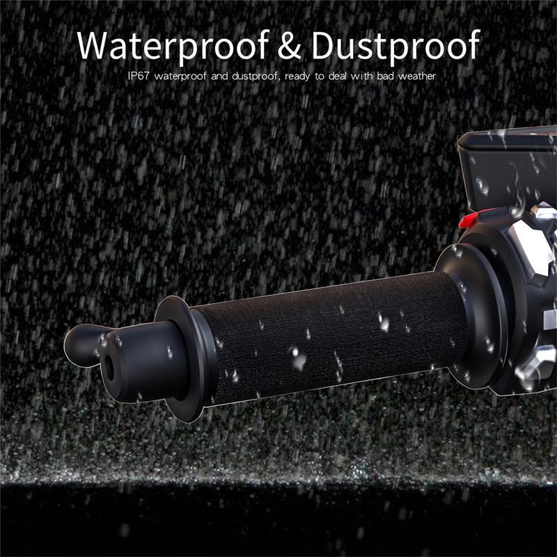 Электрическая подогреваемая ручка 12 В интеллектуальные подогреваемые ручки для мотоцикла с тремя передачами зимние принадлежности