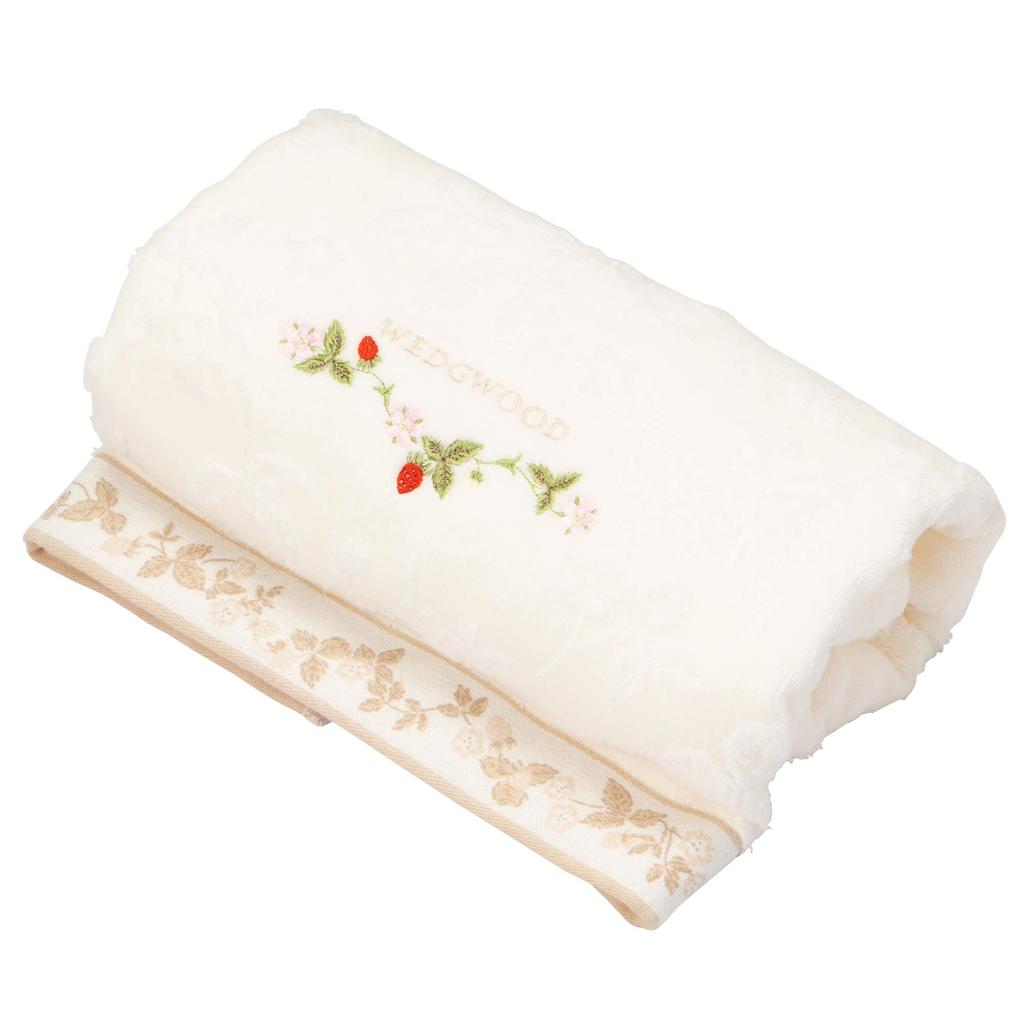 Nishikawa Bath Wedgwood Wild Strawberry Гладкое Мягкое TT11304606I Полотенце, 100% Хлопок, Клубника, Дизайн, Ширинг, Слоновая кость,