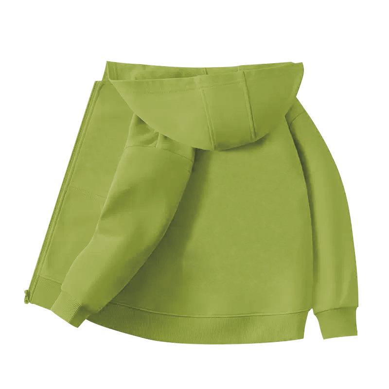 2024 Kids' Hoodie Cardigan with Zipper and Pockets - Boys' and Girls' School Uniform Outerwear