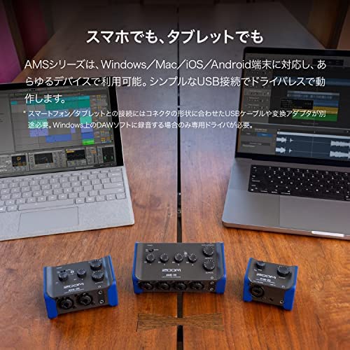 ZOOM Audio Interface Black AMS-22 2-in/2-out USB-Type-C