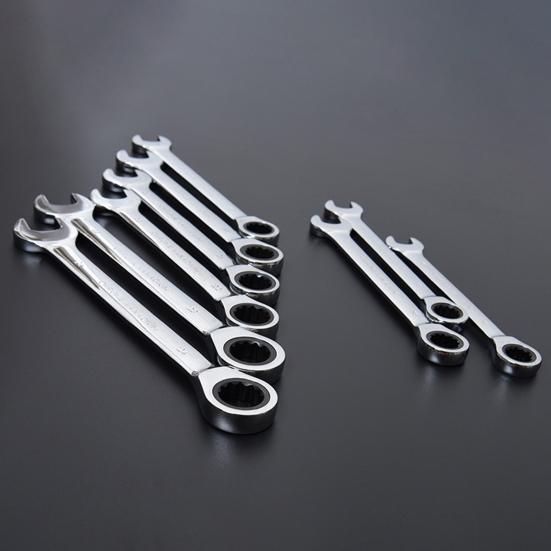 Ключ с храповым механизмом, 6 мм, с плоским отверстием, износостойкие ручные инструменты, гаечный ключ с трещоткой для ремонта автомобиля, 72 зуба