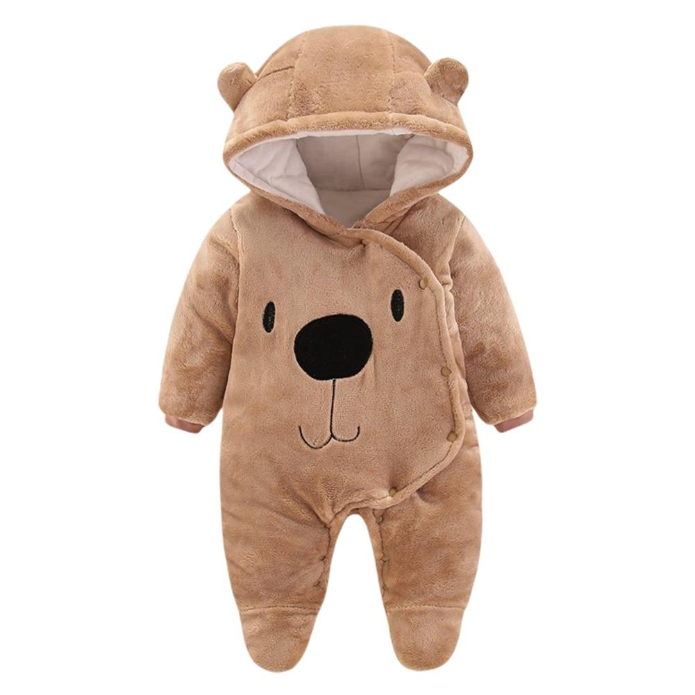 Осенне-зимний детский комбинезон с капюшоном, одежда для ползания, упряжь с длинными рукавами