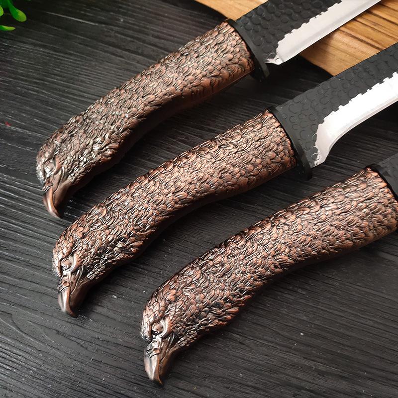 Кованый нож для обвалки, кухонный нож для резки мяса, фруктов, уличный нож для барбекю, рыбалки, инструменты для шеф-повара