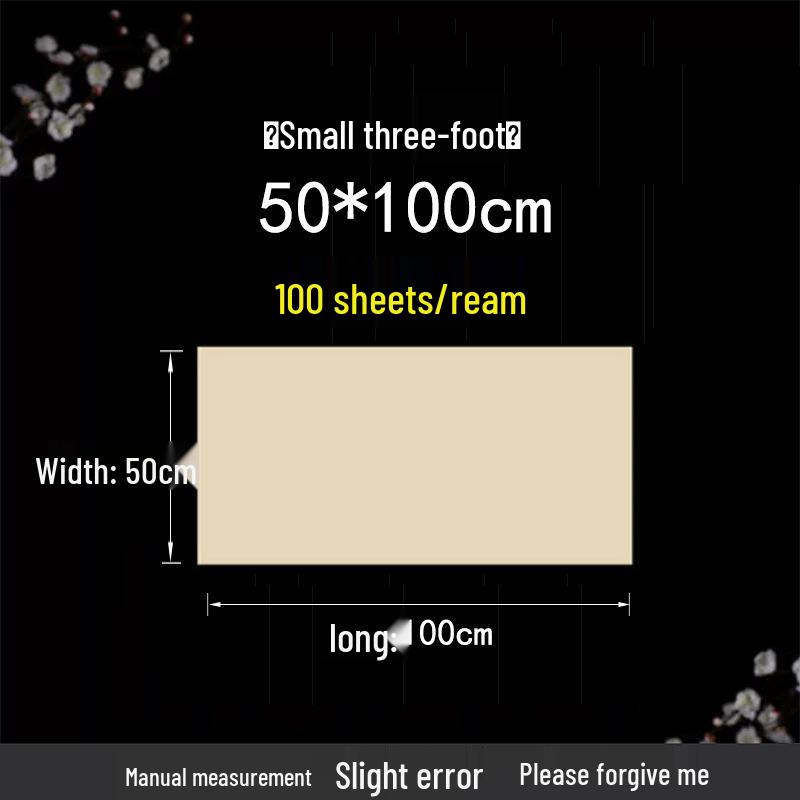 Antique Deckle-Edge Bamboo Pulp Calligraphy Practice Paper for Beginners