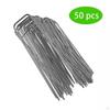 6 Inch Garden Stakes Galvanized Landscape Staples, Turf Staples for Artificial Grass, Rust Proof Sod