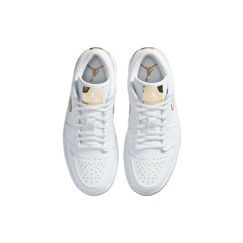 Женские кроссовки Air Jordan 1 Retro Low 'White Metallic Gold' Jordan CZ4776-100