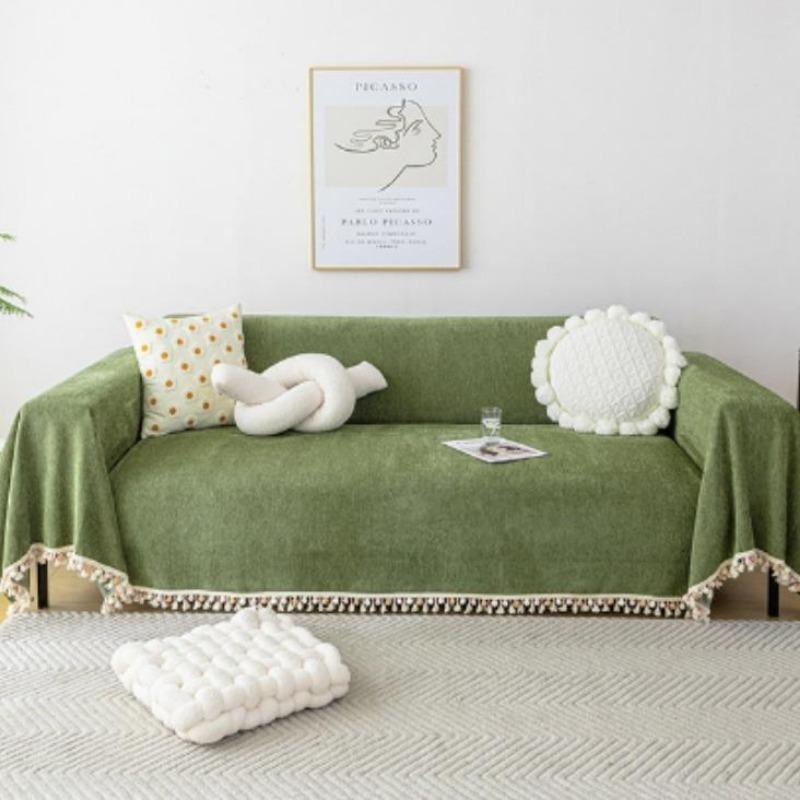 1pcs Full Dustproof Sofa Cover Blanket Non-slip Towel for Living Room Furniture Simple Four Seasons Universal Couch Cushion Mat