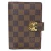 Used LOUIS VUITTON Notebook Cover Agenda Koala PM R21011 Damier Ebene Brown System Organizer