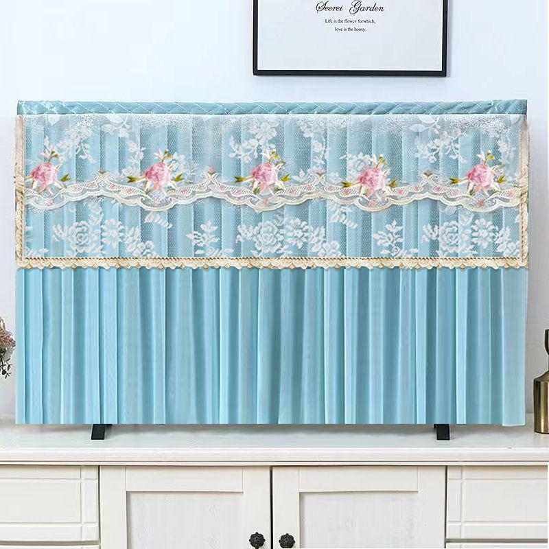 Универсальная пылезащитная крышка для телевизора в китайском стиле - Полное покрытие, Включение без снятия, Совместимость 55-75 дюймов