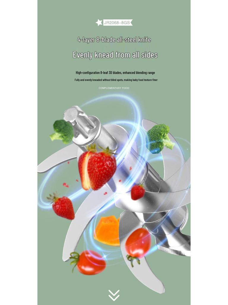 Multi-Functional Electric Baby Food Maker & Meat Grinder with Glass Bowl