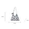 Female New Fashion Casual Nylon Fabric Printed Bow Bag Korean Version Shoulder Bag Beach Tote Bags Women New In Handbag