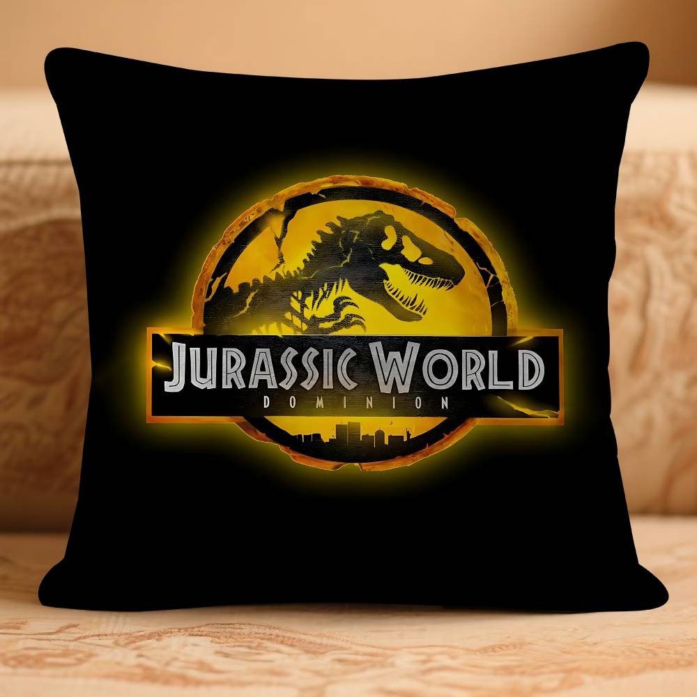 Movie J-JurasskS P-Park D-Dinosaur Pillow Case Removable Washable Cushion Cover – All-Season Soft Linen