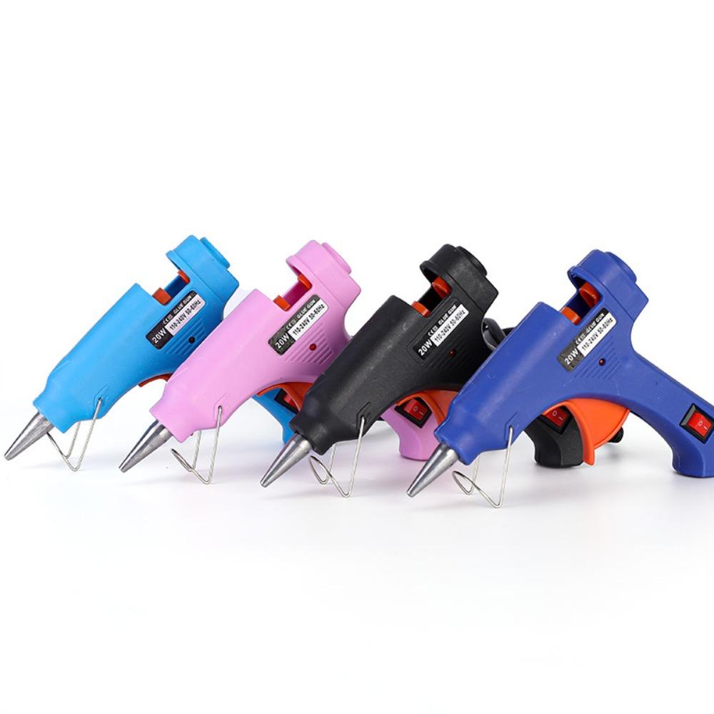20 Вт Мини-клеевой пистолет для горячего расплава Бытовой Промышленный Пистолеты Температура Нагрева Термоэлектрический Инструмент для Ремонта Используйте 7 мм Клеевые Стержни