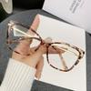 Fashion Anti-blue Light Glasses Cat Eye Trendy Luxury Sunglasses Female Vintage Lens Plain Eyewear UV400
