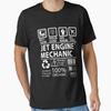 Jet Engine Mechanic T Shirt MultiTasking Certified Job Item Designed and Sold by Sabinacsnm Vintage Washed Versatile Streetwear