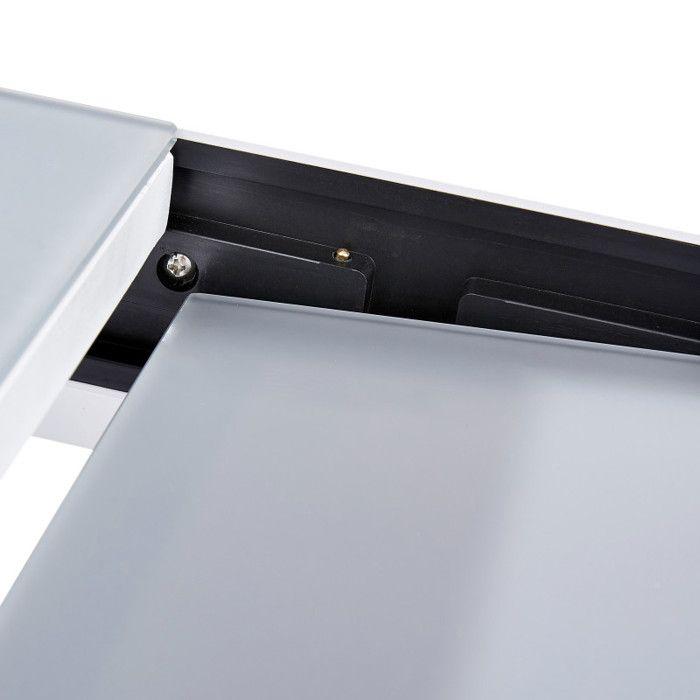 Salon de jardin Ensemble Modulo T 8/12 + F 8 + C 4 Full Verre Blanc Wilsa Garden