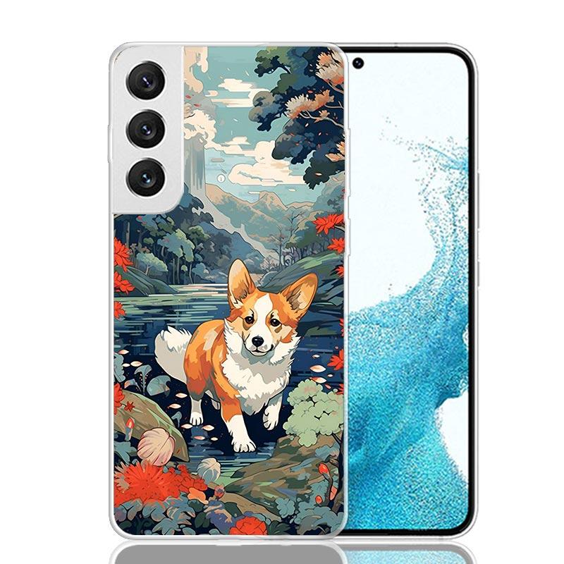 Cute Lovely Corgi Dogs Phone Case For Samsung Galaxy S26 S25 Edge S24 S23 FE S22 Ultra S21 Plus S20 + Fundas Cover Coque Galaxy