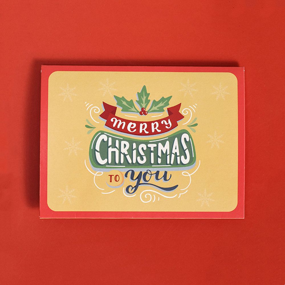 1/10PCS Creative Paper New Years Winter Holiday Greeting Card Set Xmas Gifts Cards Merry Christmas