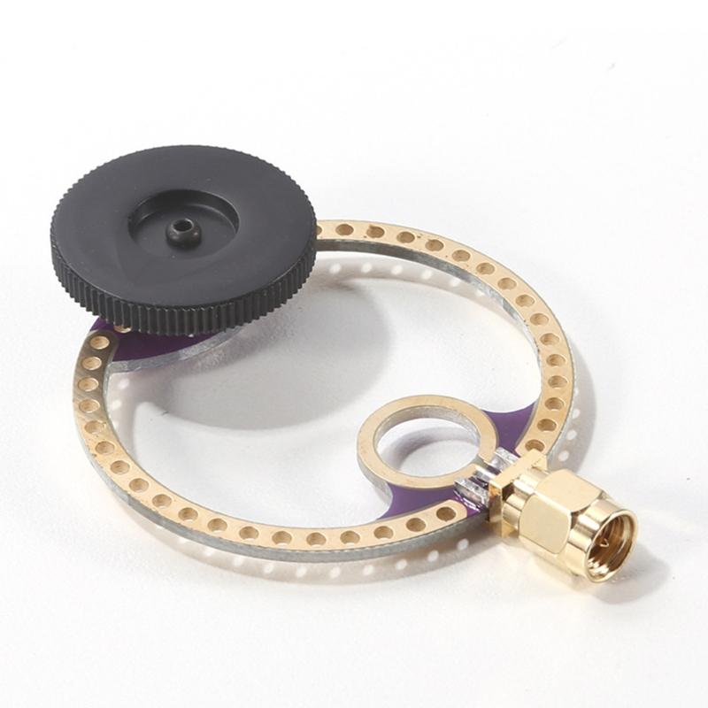 Double Band UHF/VHF Mini Circular Antennaes Set 10cm/5.0cm Diameter SMA Male Connector for DSP DSP2 Radio Receivers