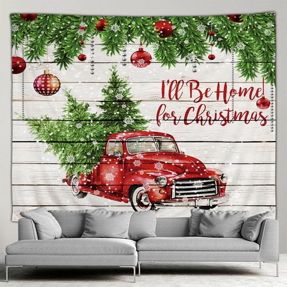 Рождественский гобелен со снеговиком, новогодний гобелен, подвесной домашний фон, ткань, хит продаж, гобелен, картина на стену дома