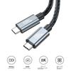 40 Гбит/с USB4 кабель передачи данных 8K60Hz 240W кабель для зарядки Type C - Type-C шнур для телефона/ноутбука/дисплея