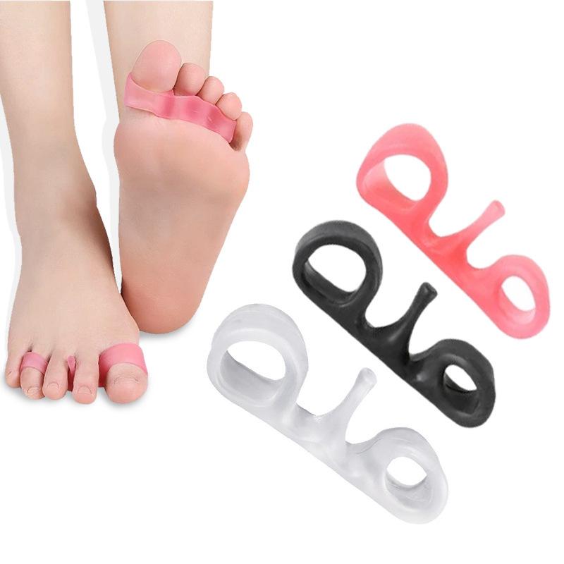 Силиконовый двухдырочный разделитель и корректор пальцев ног при hallux valgus и нахлесте пальцев