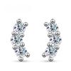 D Color VVS1 Full Moissanite Earrings for Women Classic Trendy Party Daily Wear GRA Certified S925 Sliver Plated 18k Earring