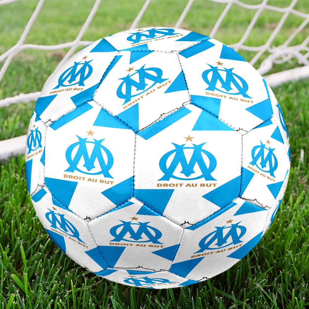 Olympique de Marseille football club Indoor Size 5 Soccer Ball Colorful Machine Stitched PVC Competition Ready Durable High-Bounce