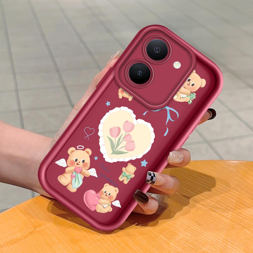 Мягкий силиконовый квадратный чехол с рисунком лестницы для телефона, полное покрытие, противоударный защитный резиновый чехол для камеры для Vivo